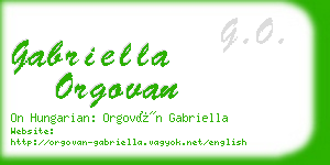 gabriella orgovan business card